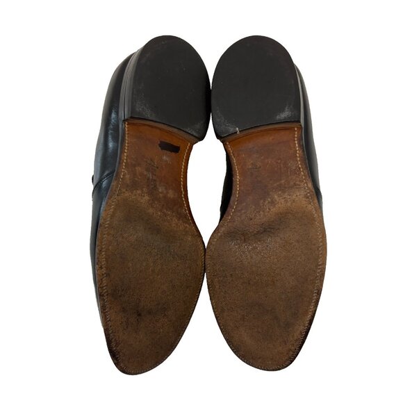 Allen Edmonds Lotus Ostendo Loafers Mens Size 9.5 C Black Leather Slip On Tassle main image 7